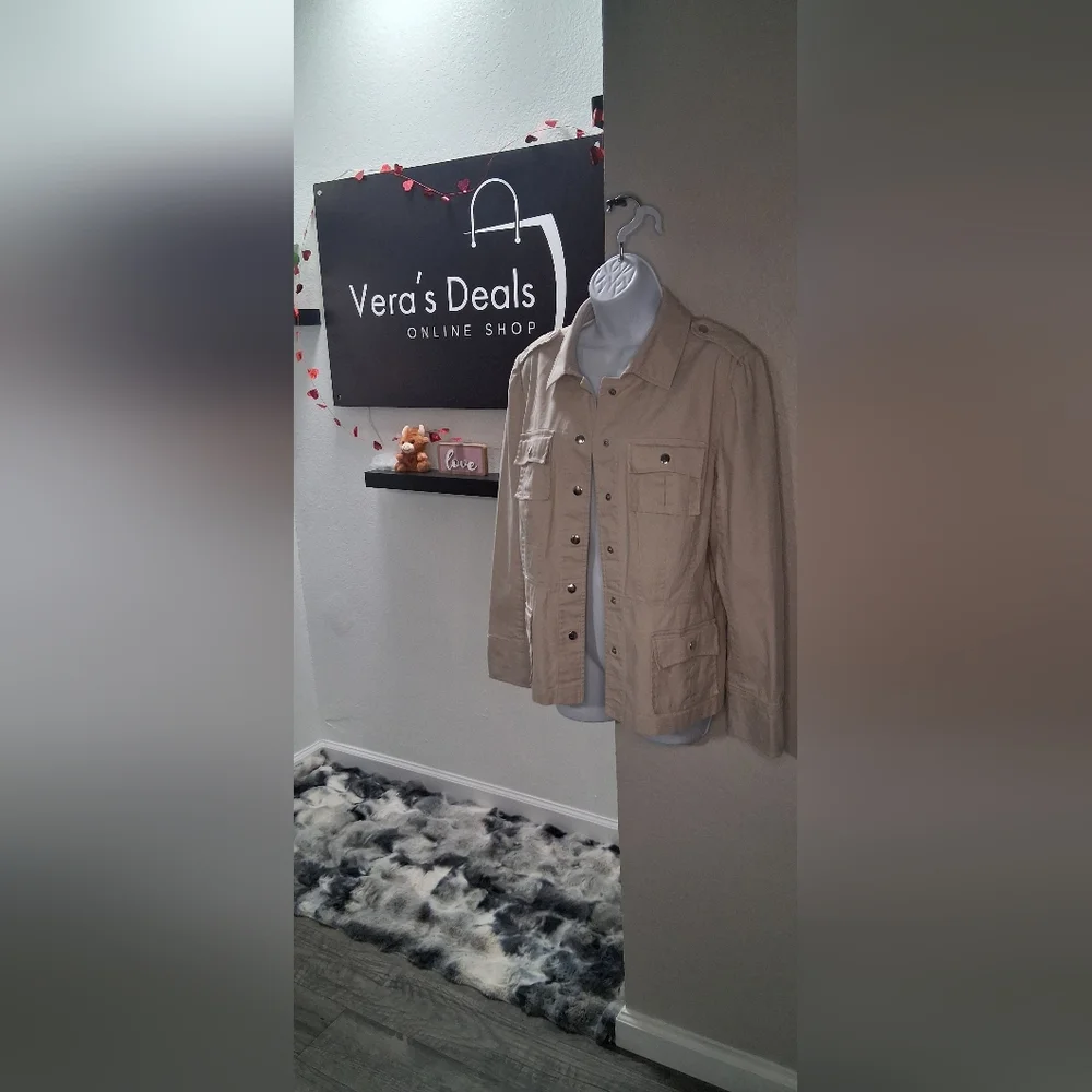 Evelyn Women's Beige Jacket - Picture 3 of 16